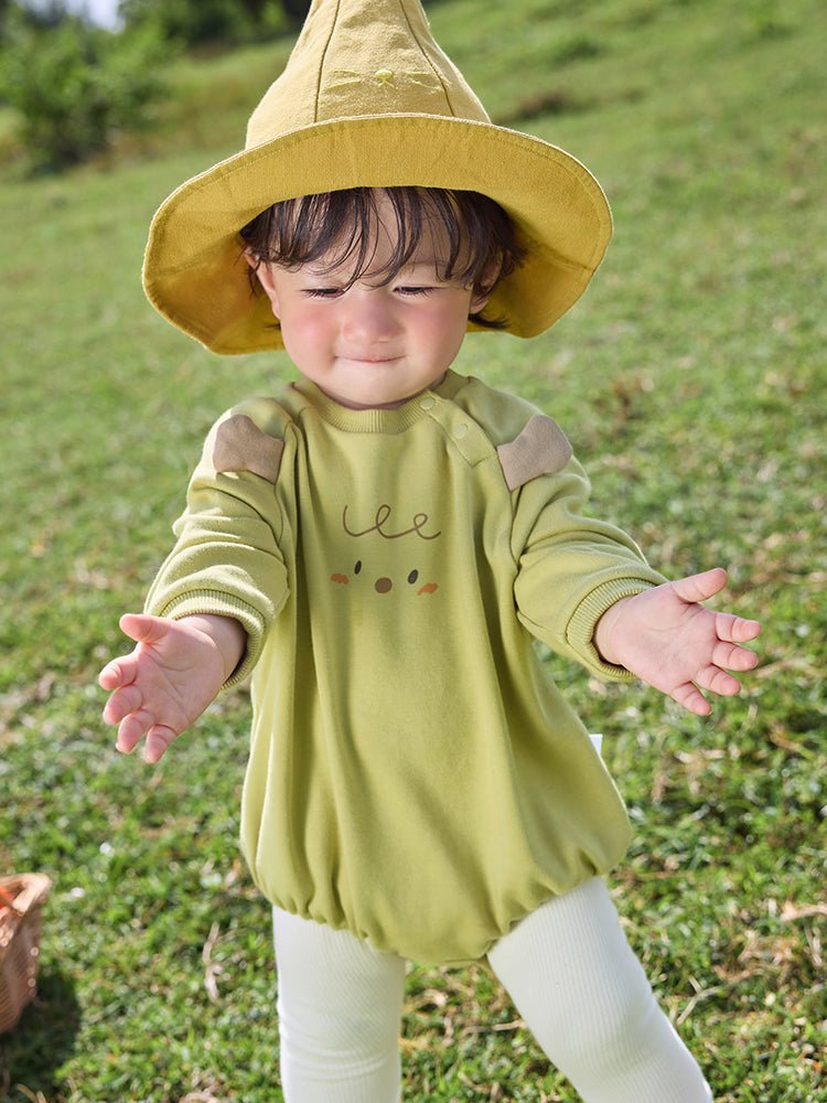 【線上專享】 balabala 童裝嬰童中性趣味圖案針織長袖套裝 0-3歲 - balabala