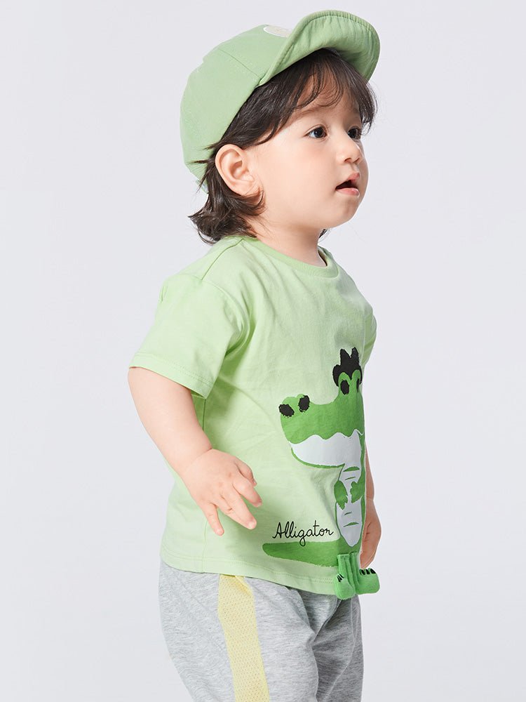 balabala 男嬰童鱷魚100%棉嬰童T恤 0-3歲 - balabala