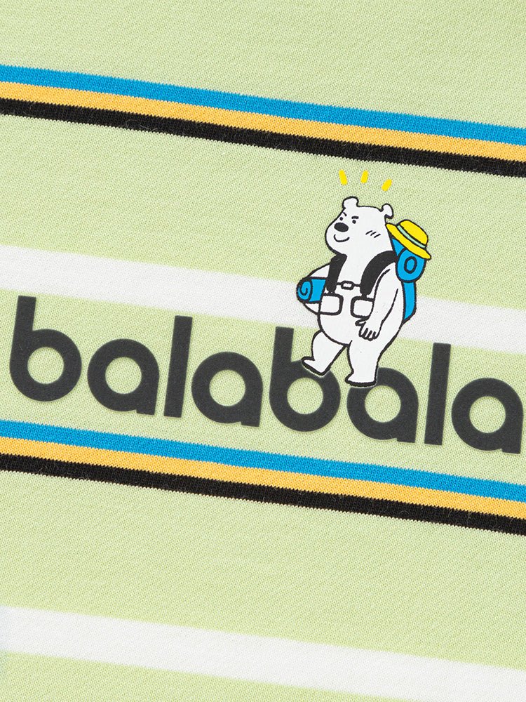 balabala 男幼童條紋100%棉男幼童T恤 2-8嵗 - balabala