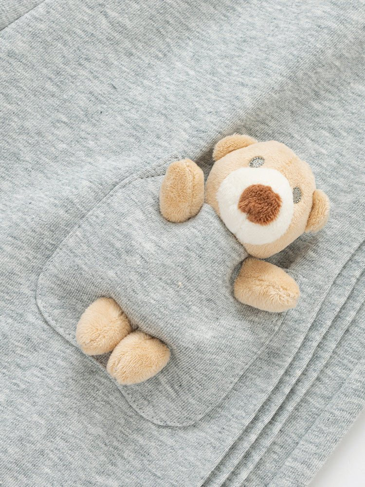 【線上專享】 balabala 童裝幼童中性小熊針織長褲 2-8歲 - balabala