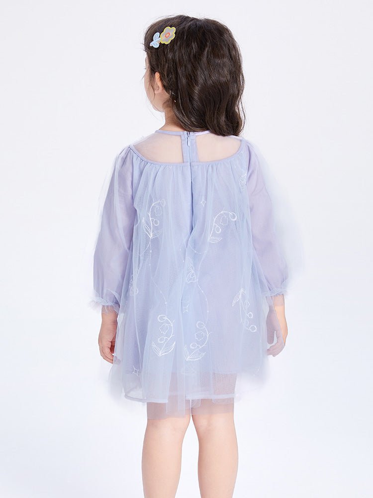 【線上專享】 balabala 童裝幼童女梭織連衣裙 2-8歲 - balabala