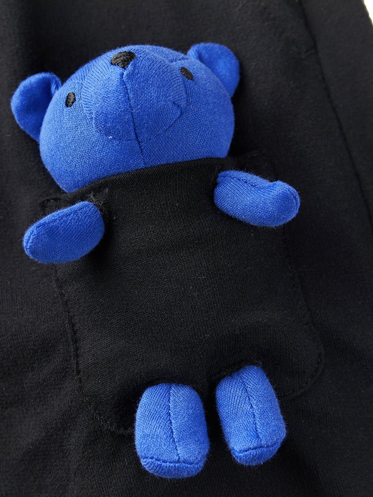 balabala 男中童全棉立體熊玩偶針織中褲 7-14歲 - balabala