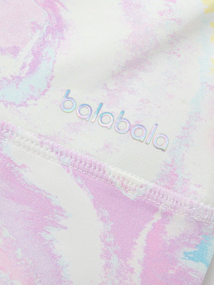 【網店專限】balabala 女童運動時尚滿印暈染長褲 7-14歲 - balabala