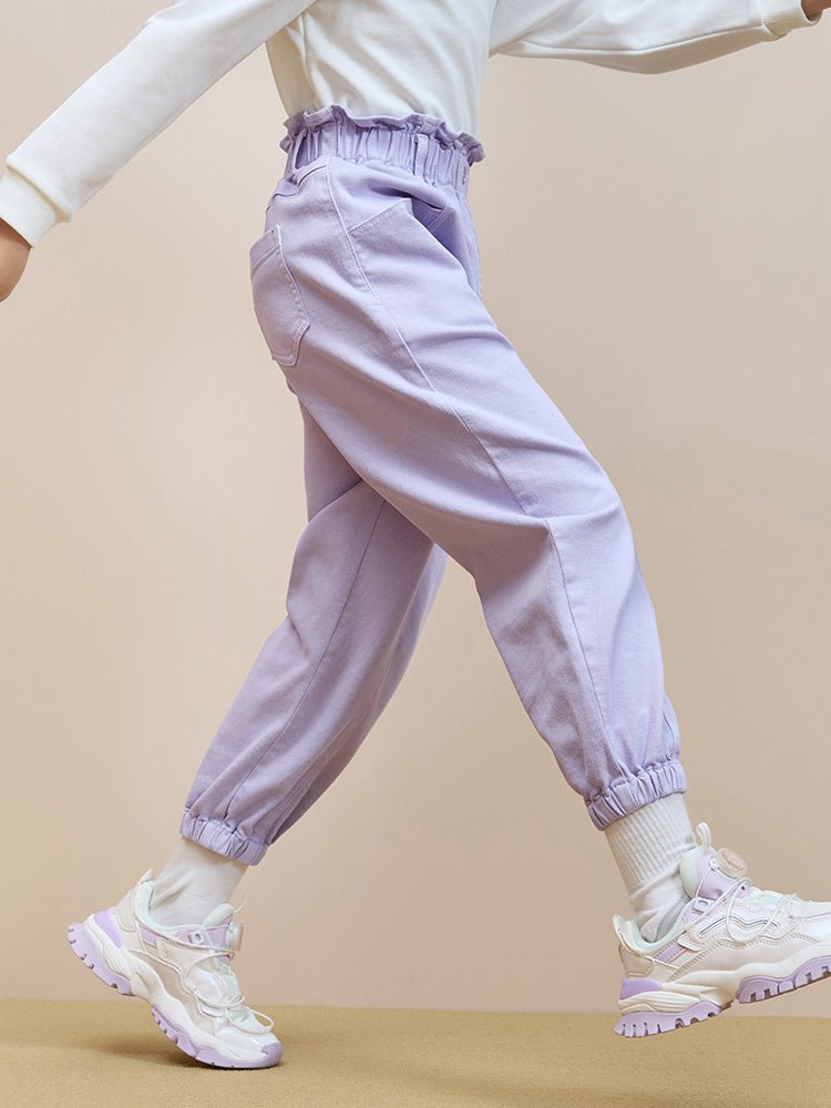 【線上專享】 balabala 童裝中童女彈力牛仔長褲 7-14歲 - balabala
