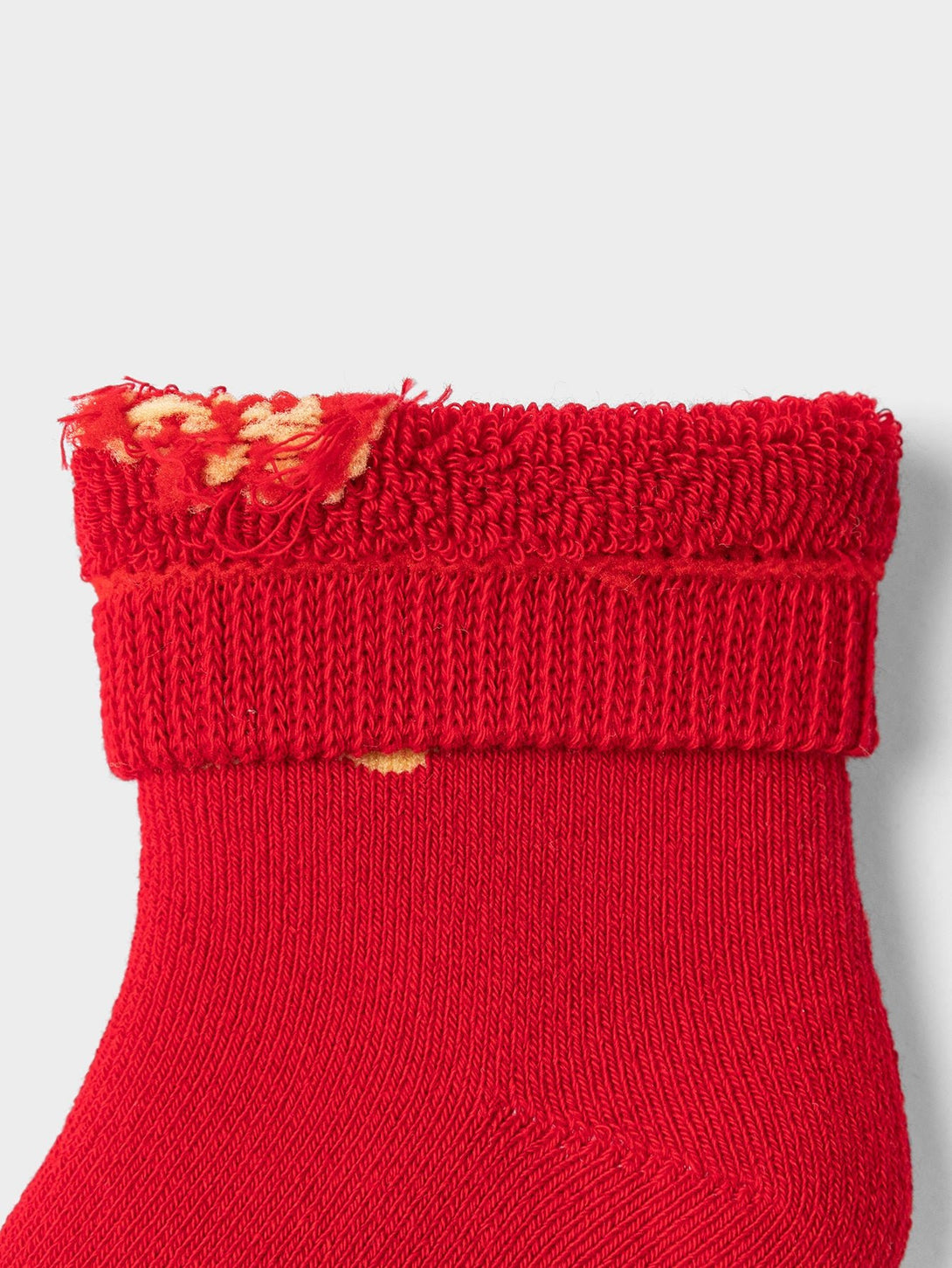 balabala 巴拉巴拉寶寶毛圈襪加厚保暖龍年新款男女童襪子本命年紅色兩雙裝 - balabala