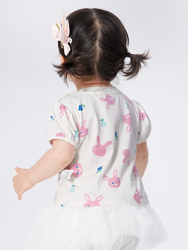 balabala 女嬰童兔子嬰童T恤 0-3歲 - balabala