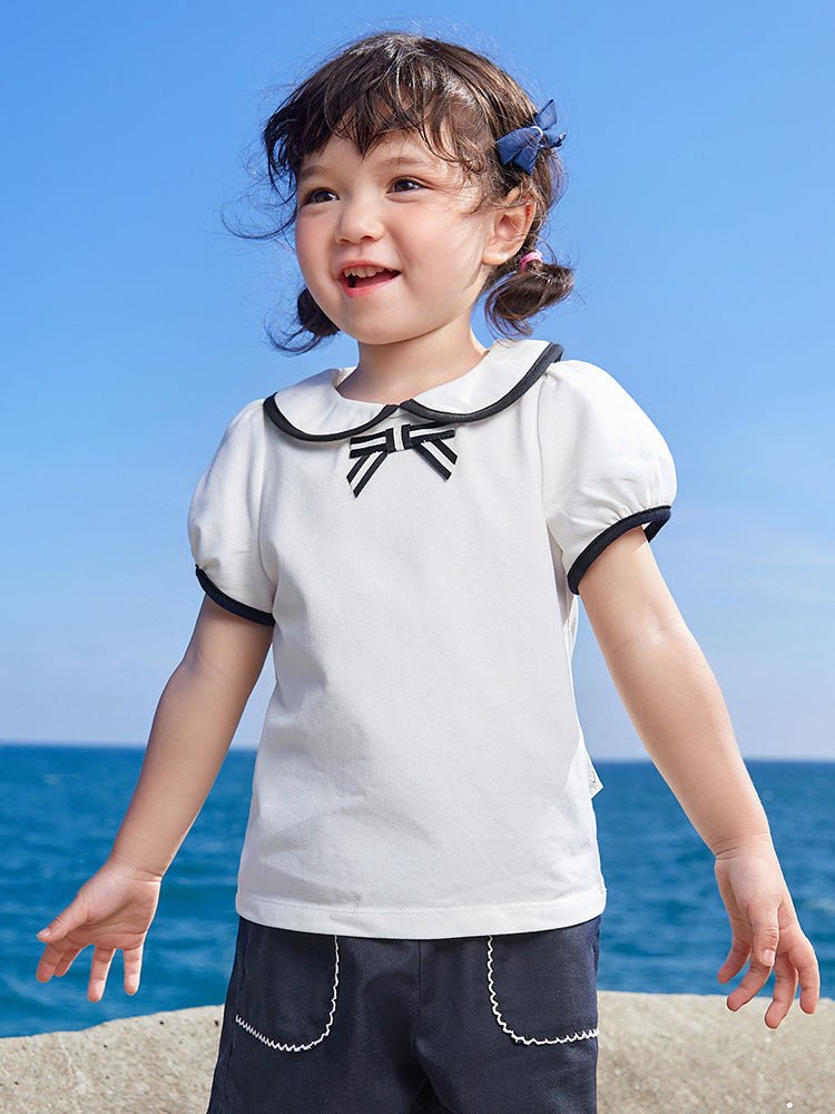 balabala 女幼童純色女幼童T恤 2-8歲 - balabala