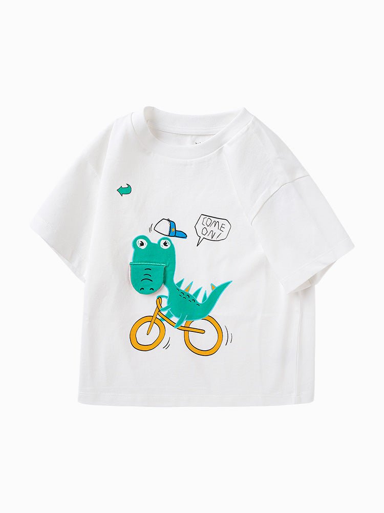 【網店專限】balabala 童裝卡通印花可愛針織短袖T恤 2-8歲 - balabala