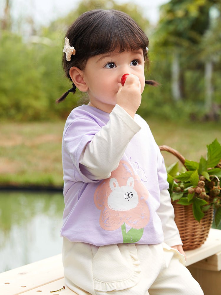 balabala 嬰童中針織長袖T恤 - balabala