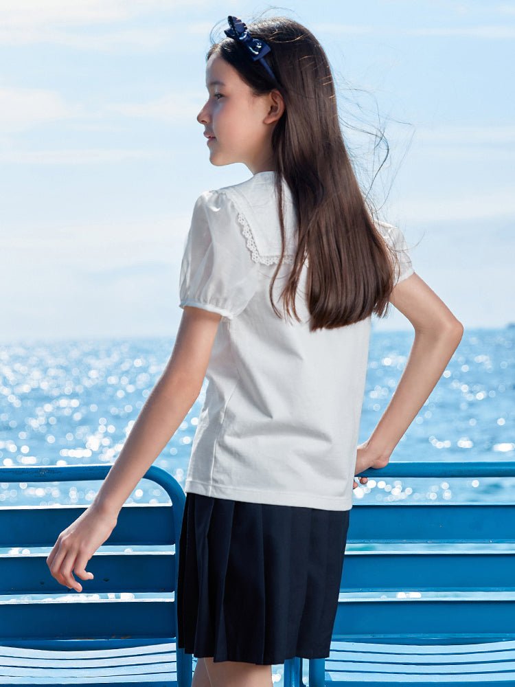 【網店專限】balabala 童裝女童甜美泡泡袖T恤 7-14歲 - balabala