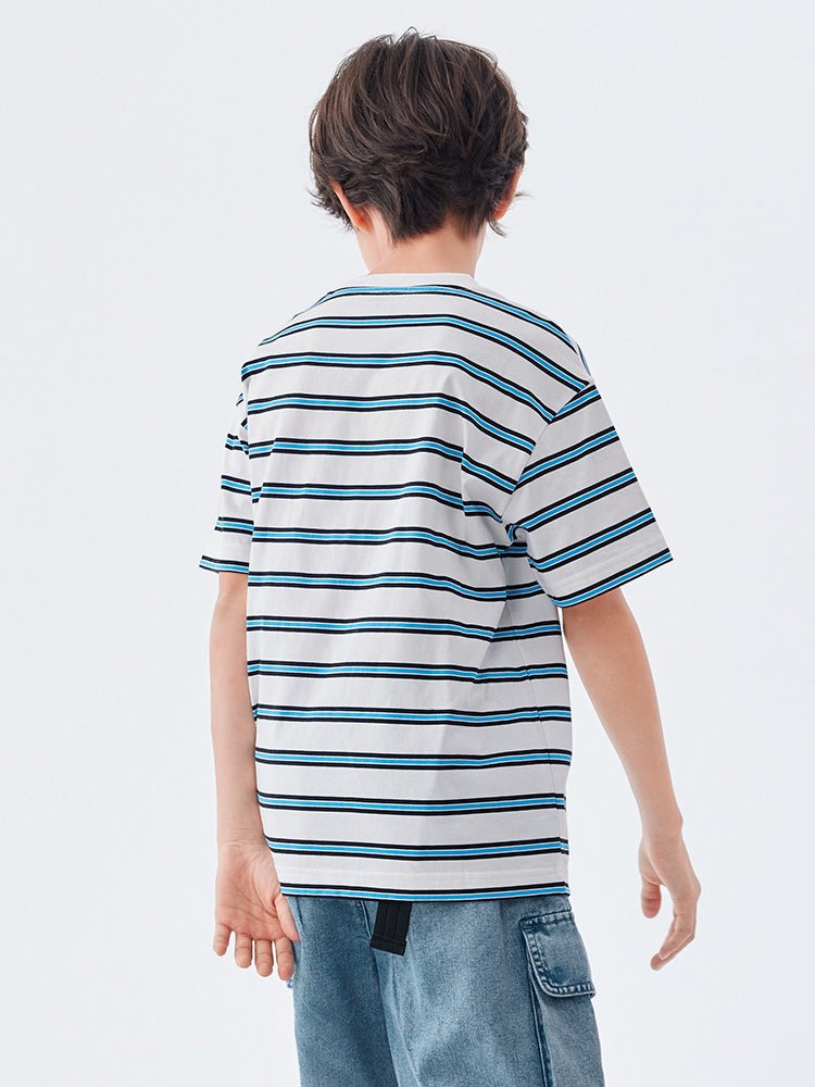 【網店專限】balabala 純棉短袖條紋親子T恤 7-14歲 - balabala