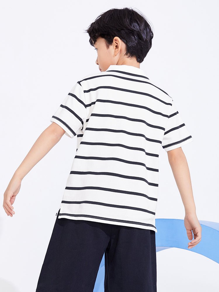【網店專限】balabala 男童休閒涼感短袖T恤 7-14歲 - balabala