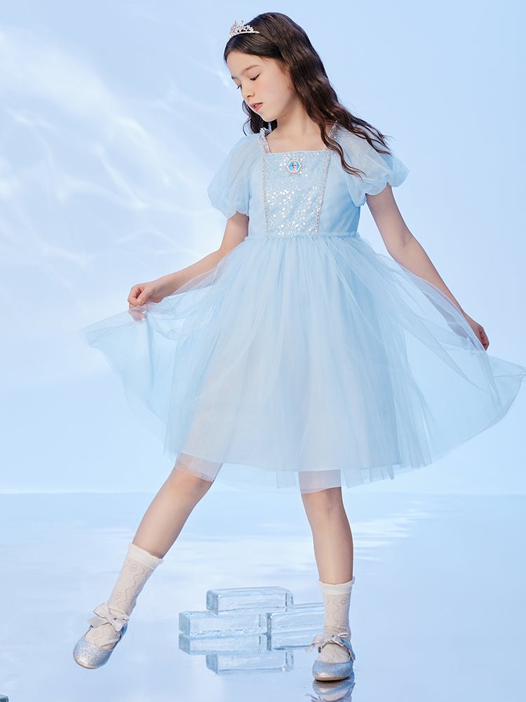 【網店專限】【艾莎IP】balabala 夏裝網紗公主裙連衣裙 7-14歲 - balabala