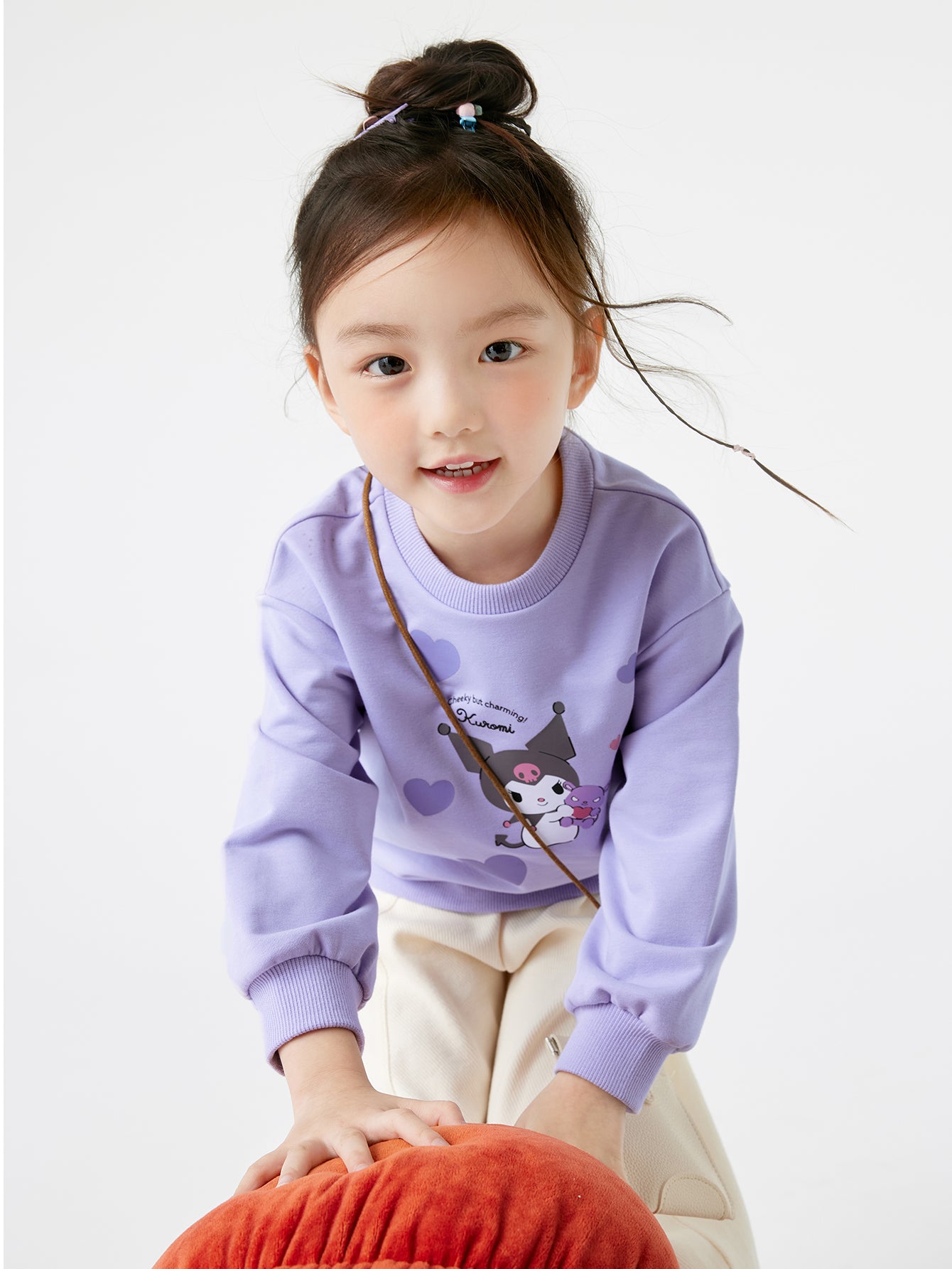 【Sanrio IP】女趨勢場景三麗鷗風信紫長袖衛衣 – balabala