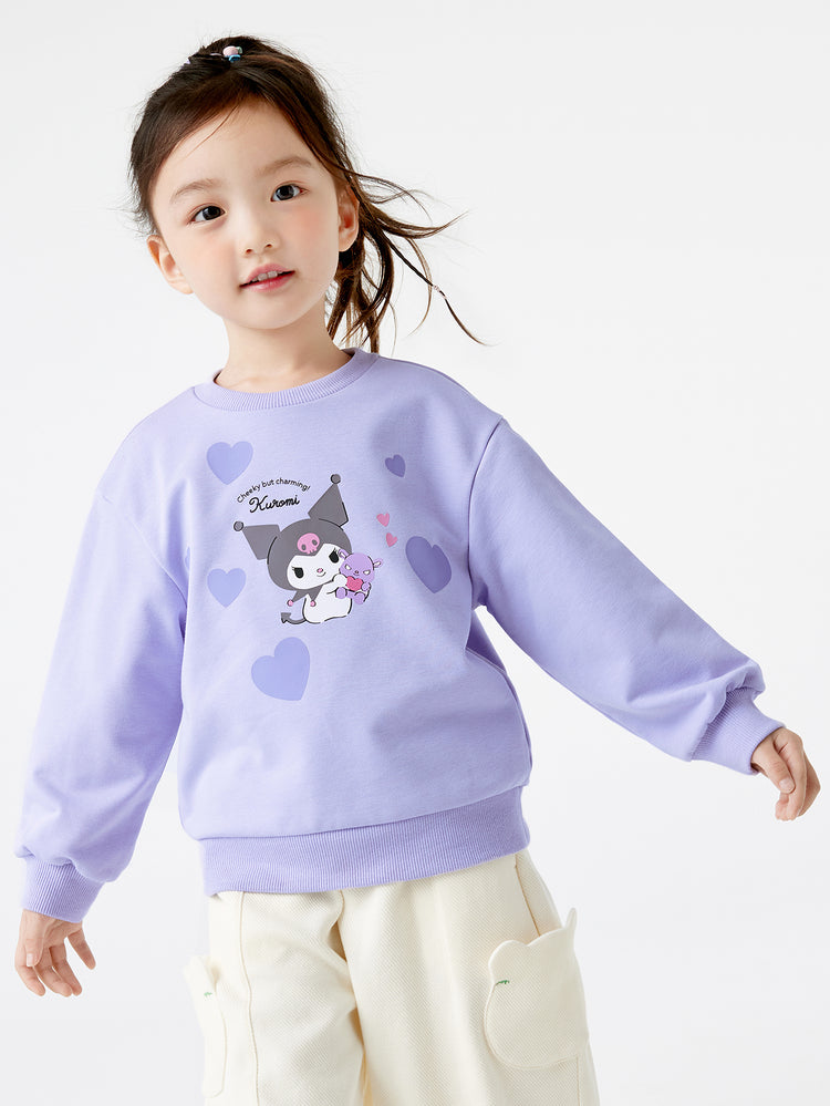 【Sanrio IP】女趨勢場景三麗鷗風信紫長袖衛衣 – balabala