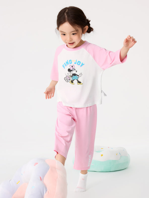 【 IP-Disney】迪士尼卡通圖案米奇兒童家居服套裝