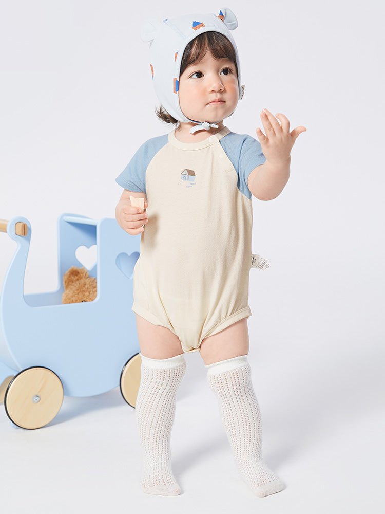 【網店專限】balabala 新生嬰兒兩件裝抗菌包屁衣爬服 0-3歲 - balabala