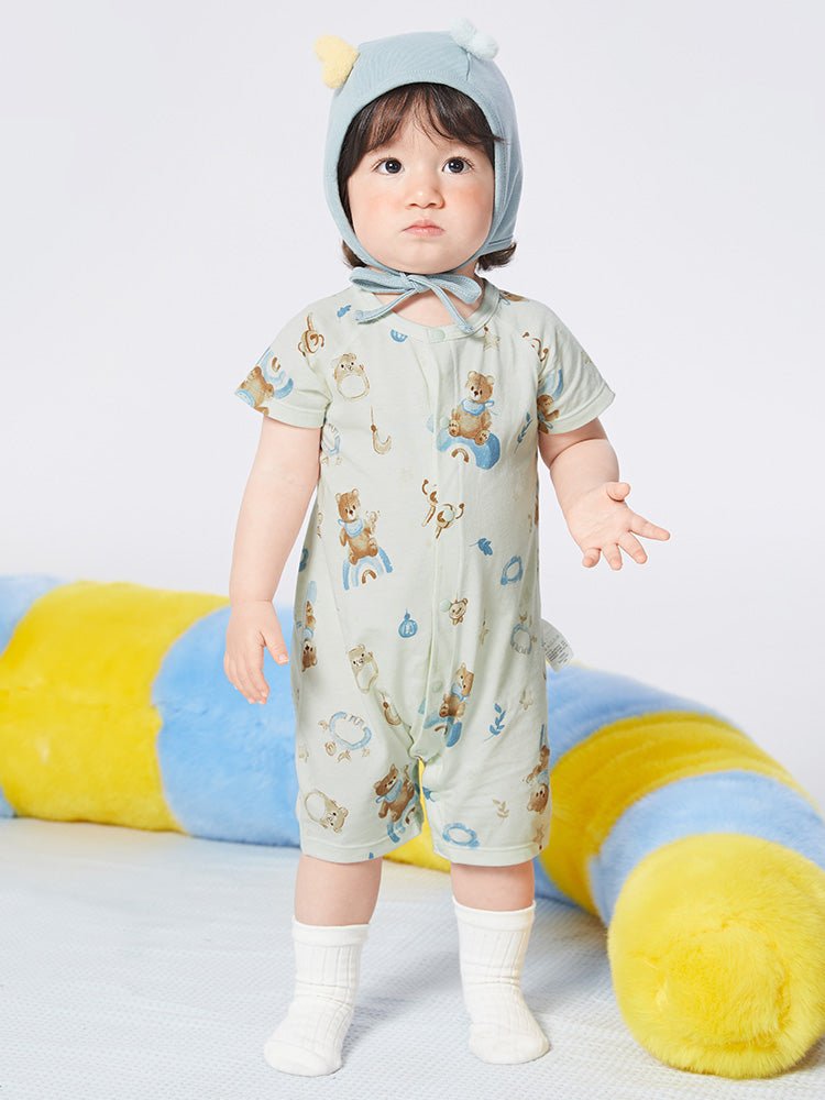 【網店專限】balabala 新生兒寶寶全棉連體衣全棉爬服 0-3歲 - balabala