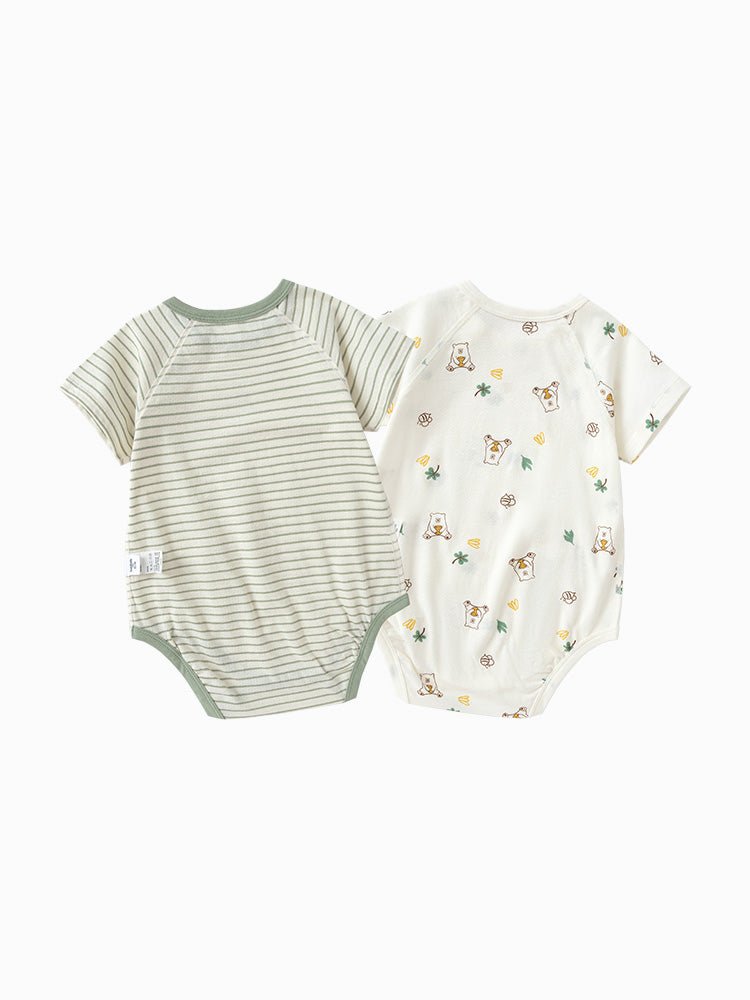 【網店專限】balabala 新生嬰兒兩件裝抗菌包屁衣爬服 0-3歲 - balabala