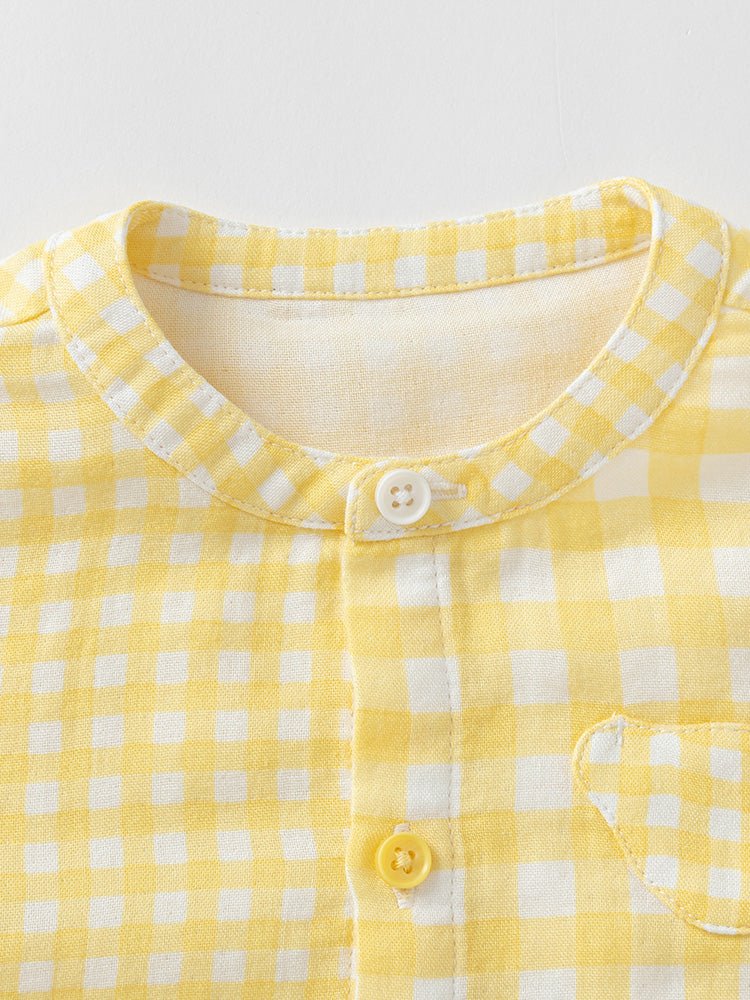 balabala 男嬰童格紋嬰童襯衫 0-3歲 - balabala