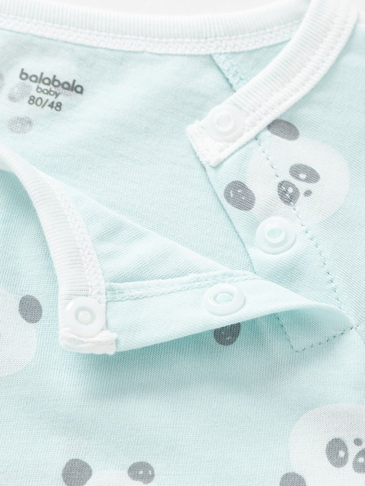 【網店專限】balabala 新生兒全棉薄款滿月可愛寶寶睡衣爬服 0-3歲 - balabala