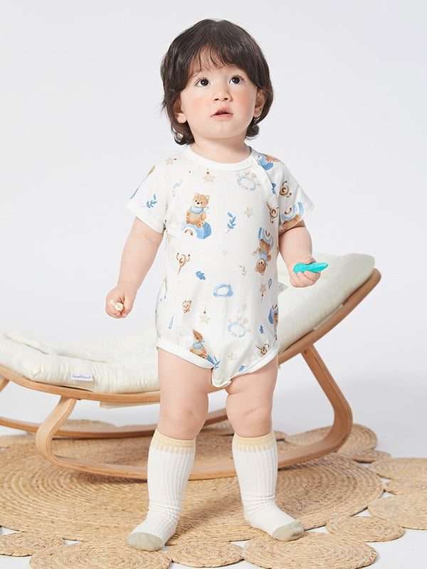 【網店專限】balabala 新生兒全棉薄款寶寶睡衣爬服 0-3歲 - balabala