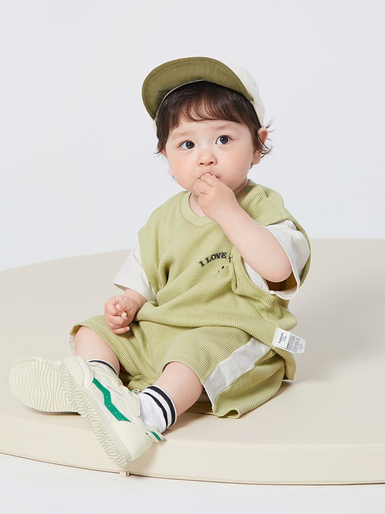 balabala 中性嬰童洋氣百搭短袖套裝 0-3嵗 - balabala