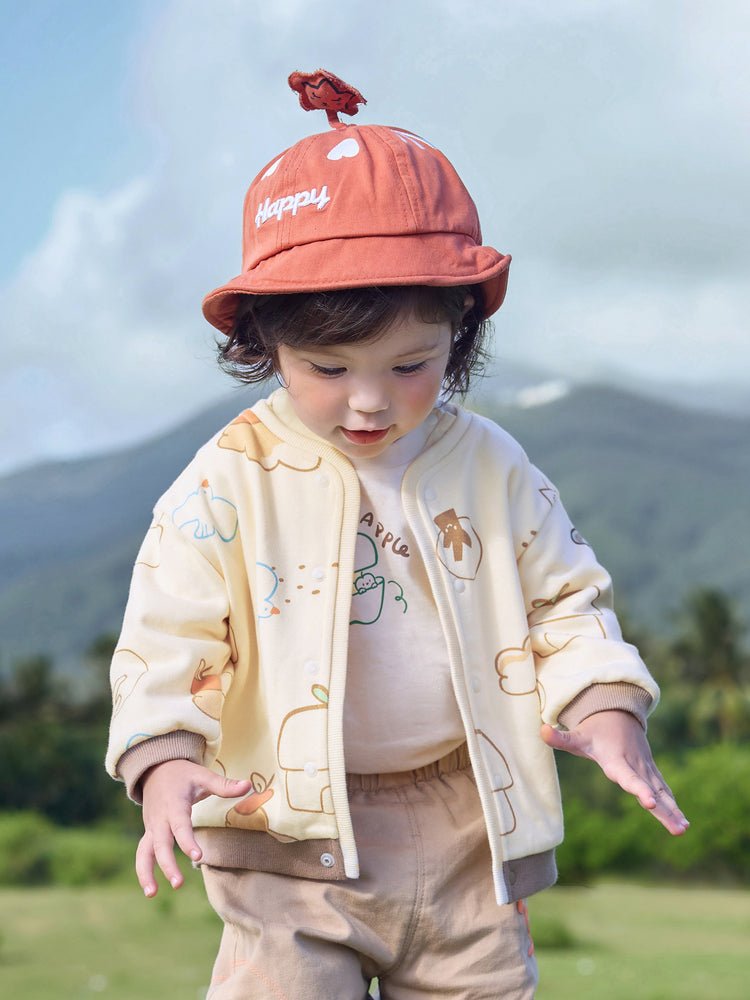 【線上專享】 balabala 童裝嬰童中性滿印針織便服 0-3歲 - balabala