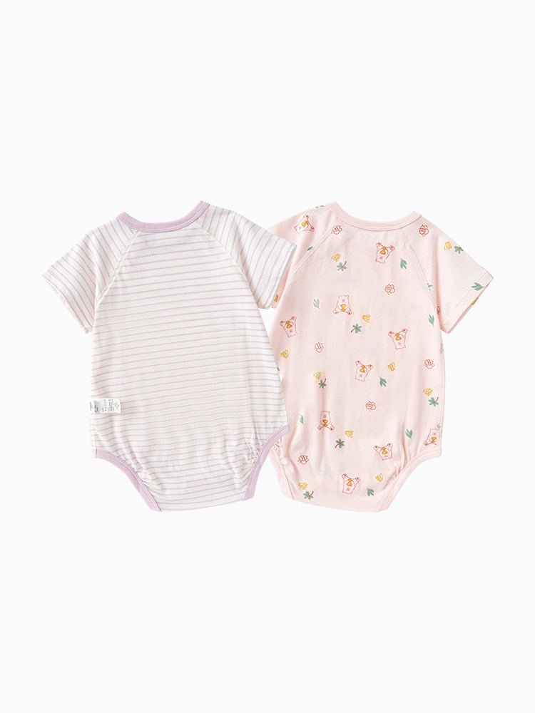 【網店專限】balabala 新生嬰兒兩件裝抗菌包屁衣爬服 0-3歲 - balabala