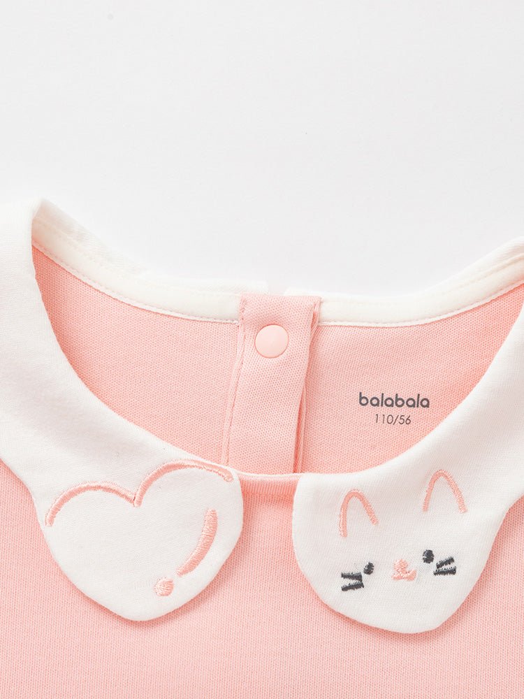 【線上專享】 balabala 童裝嬰童女動物造型針織連衣裙 0-3歲 - balabala