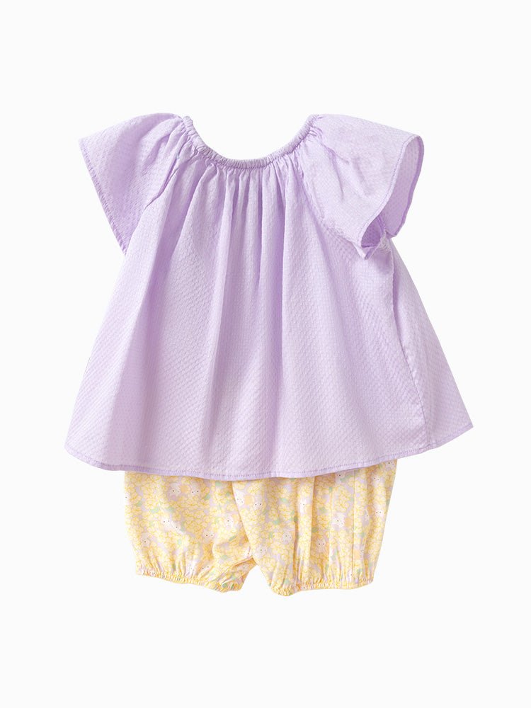 【網店專限】balabala 女嬰童甜美短袖套裝 0-3歲 - balabala