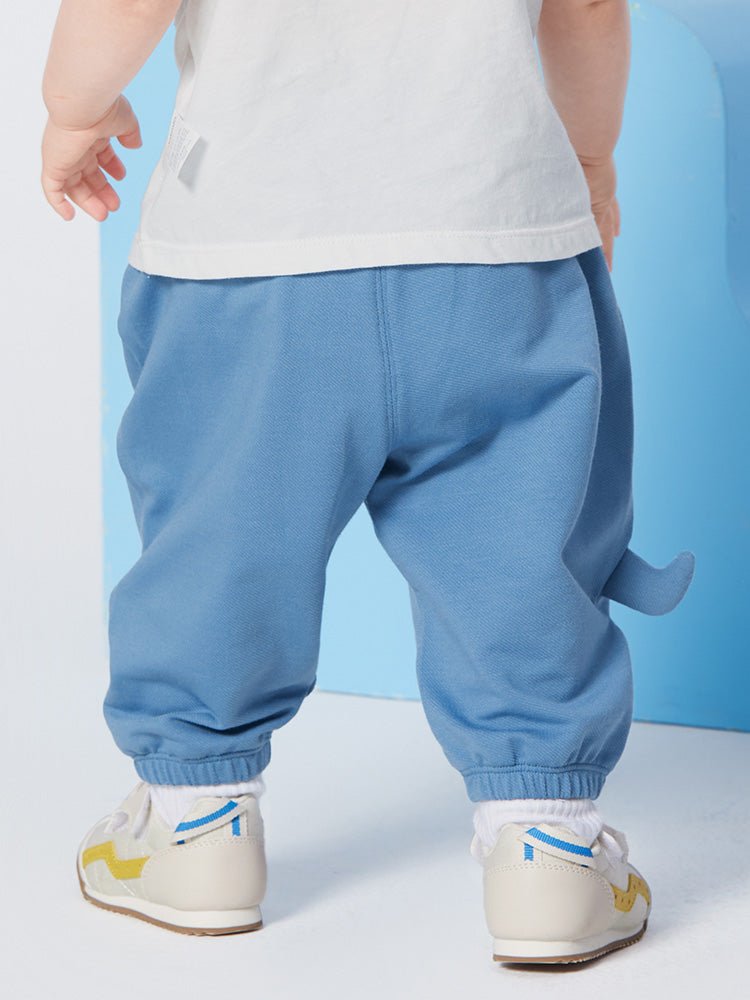 balabala 男嬰童純色100%棉嬰童長褲 0-3歲 - balabala