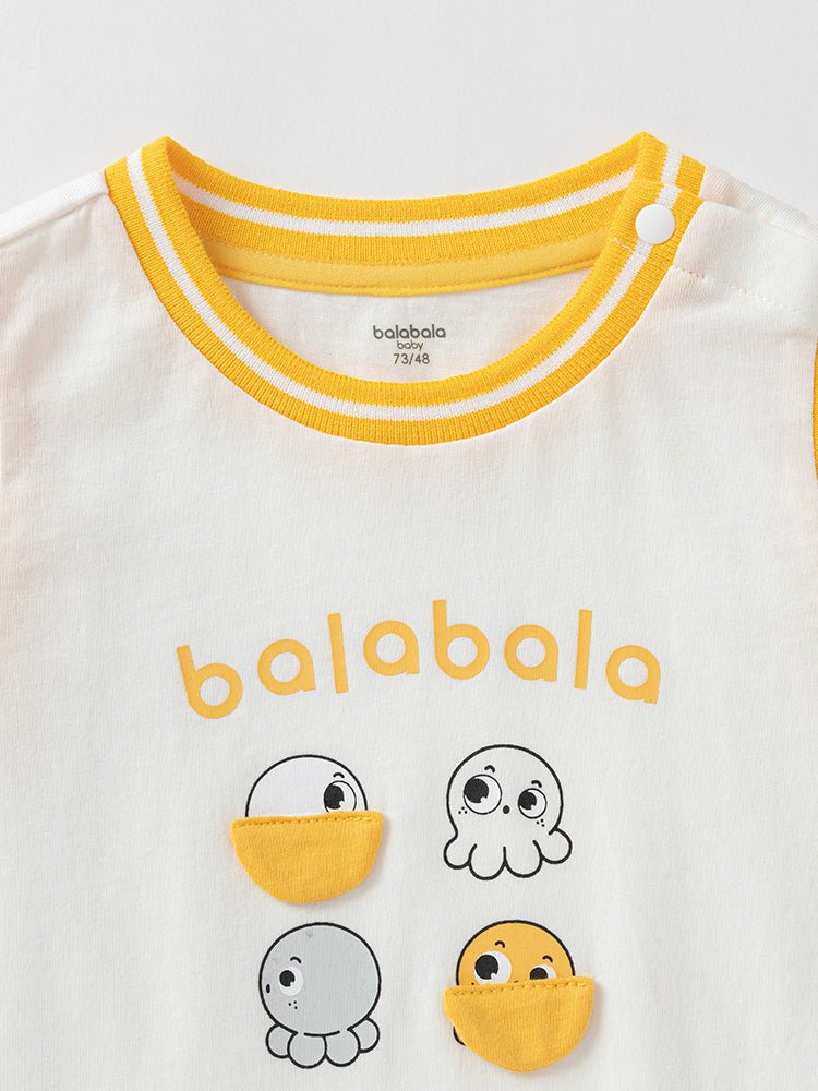 balabala 嬰童小章魚100%棉嬰童連體衣 0-3嵗 - balabala