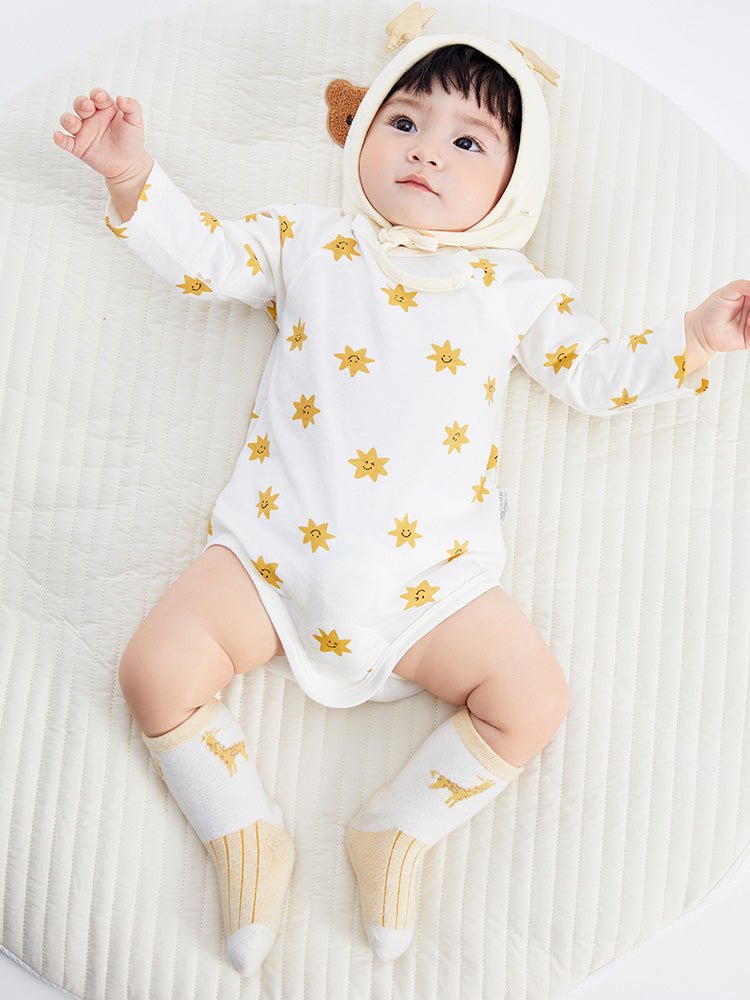 【線上專享】 balabala 童裝嬰童中性100%棉印花嬰童三角衣 0-3歲 - balabala