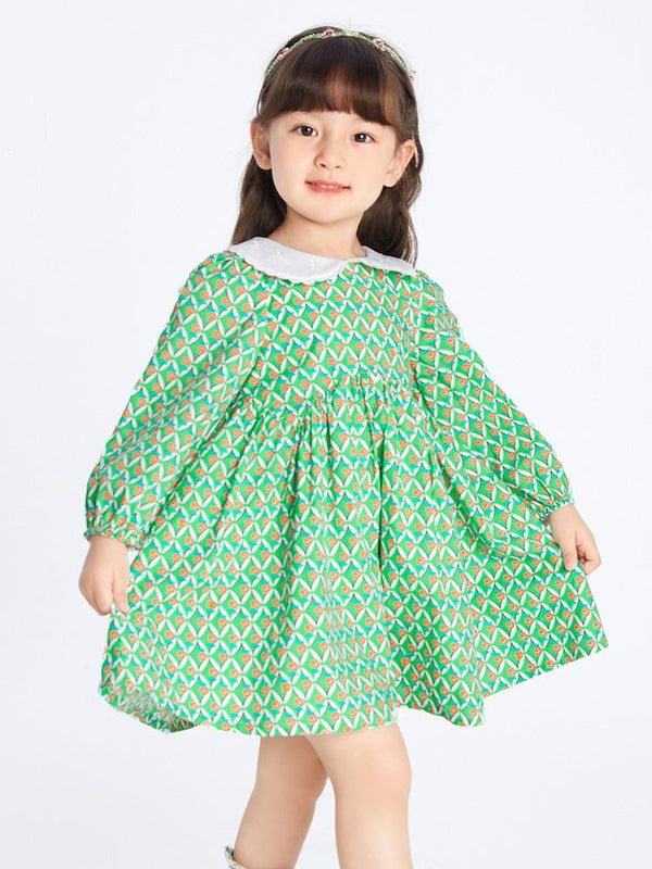 balabala 女幼童100%棉梭織連衣裙 2-8歲 - balabala