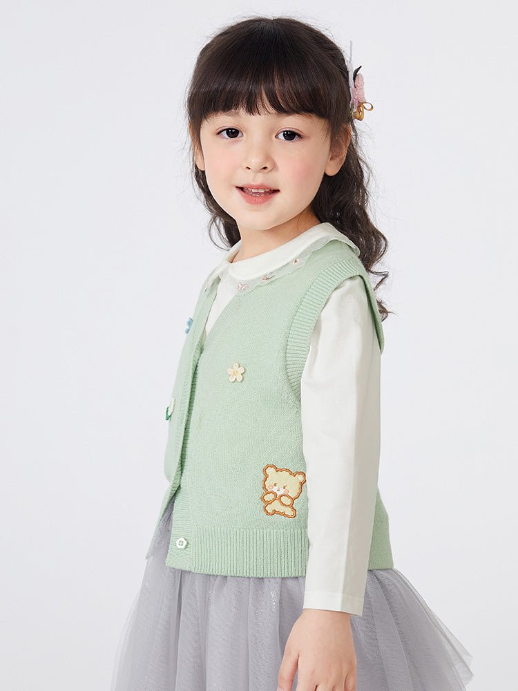 balabala 女幼童花卉女幼童背心 - balabala