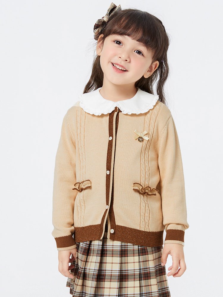 balabala 女幼童撞色女幼童毛衫 - balabala