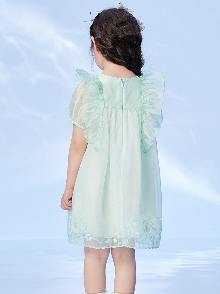 balabala 女幼童精緻繡花連衣裙 2-8嵗 - balabala