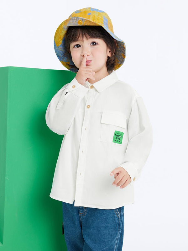 balabala 男幼童梭織長袖襯衫 2-8歲 - balabala