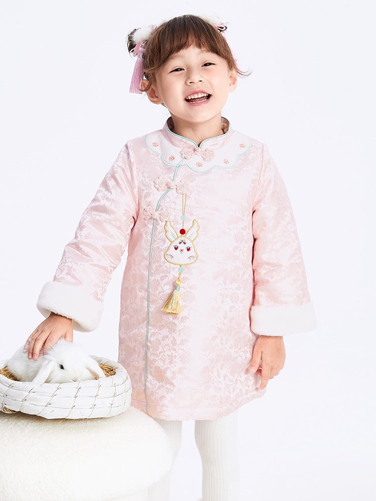 【線上專享】 balabala 童裝幼童女提花提花梭織連衣裙 2-8歲 - balabala
