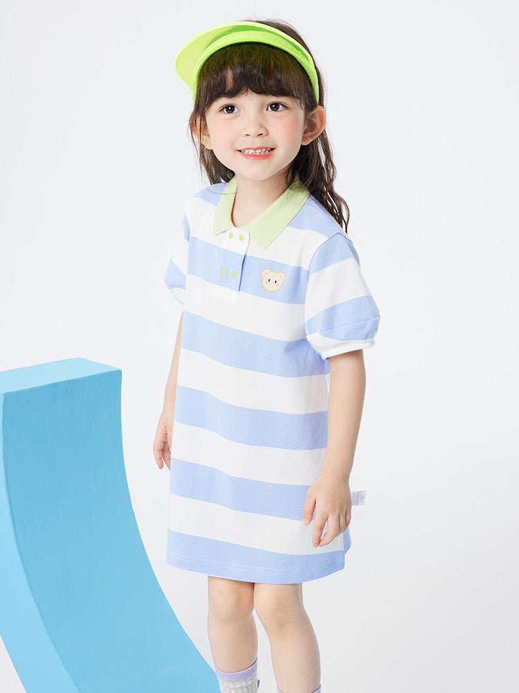【網店專限】balabala 童裝女童條紋公主裙 2-8歲 - balabala