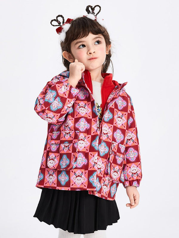 【線上專享】 balabala 童裝幼童女滿印梭織便服 2-8歲 - balabala