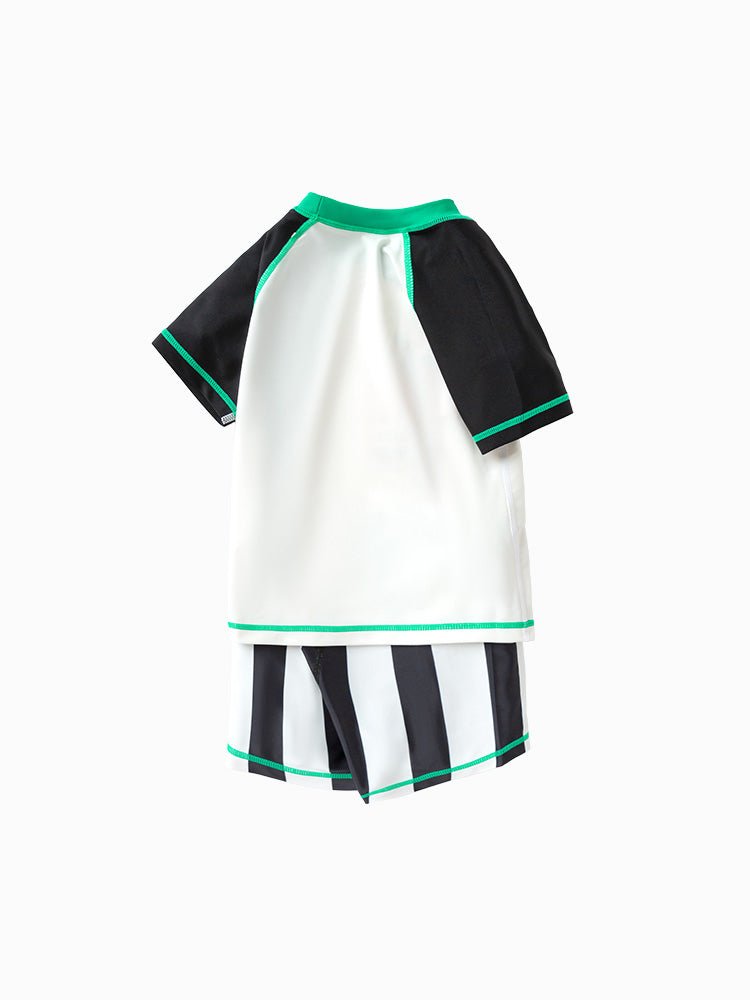 balabala 男幼童條紋撞色泳衣 2-8嵗 - balabala