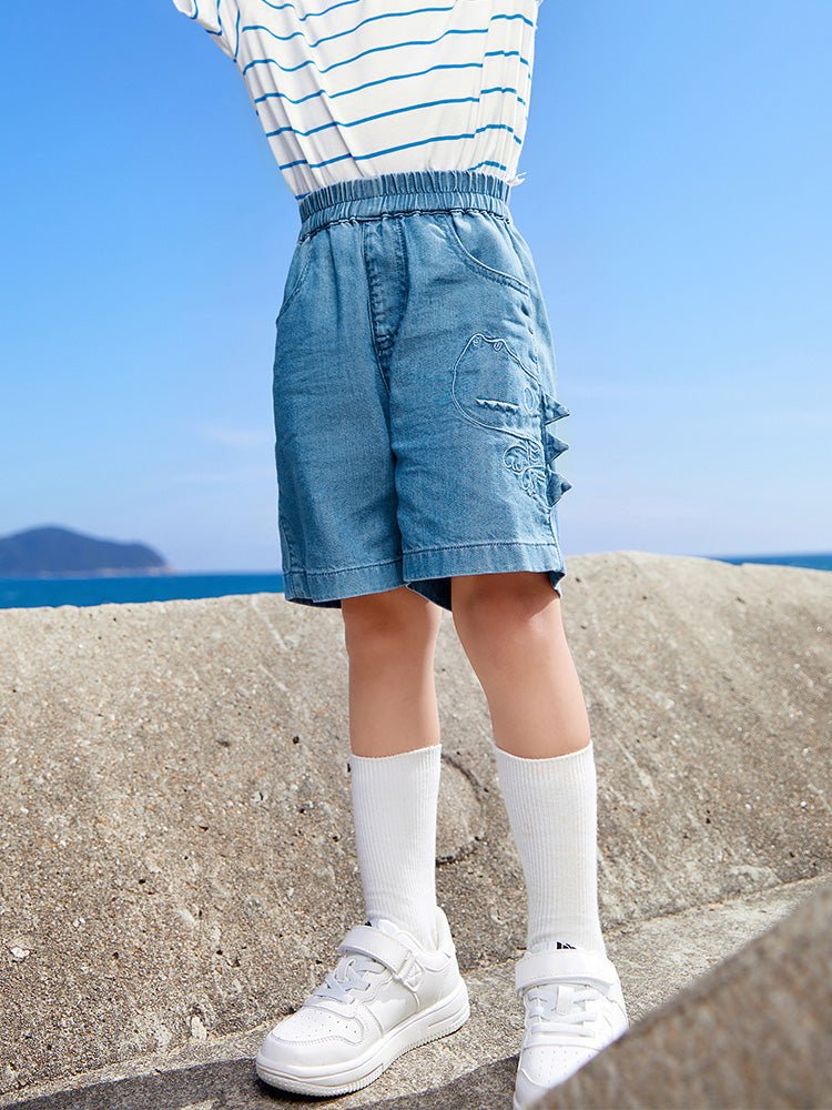 【網店專限】balabala 抑菌牛仔舒適潮流短褲 2-8歲 - balabala