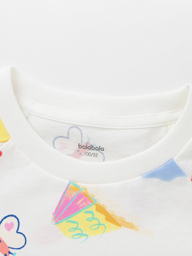 【網店專限】balabala 時尚甜美短袖套裝 2-8歲 - balabala