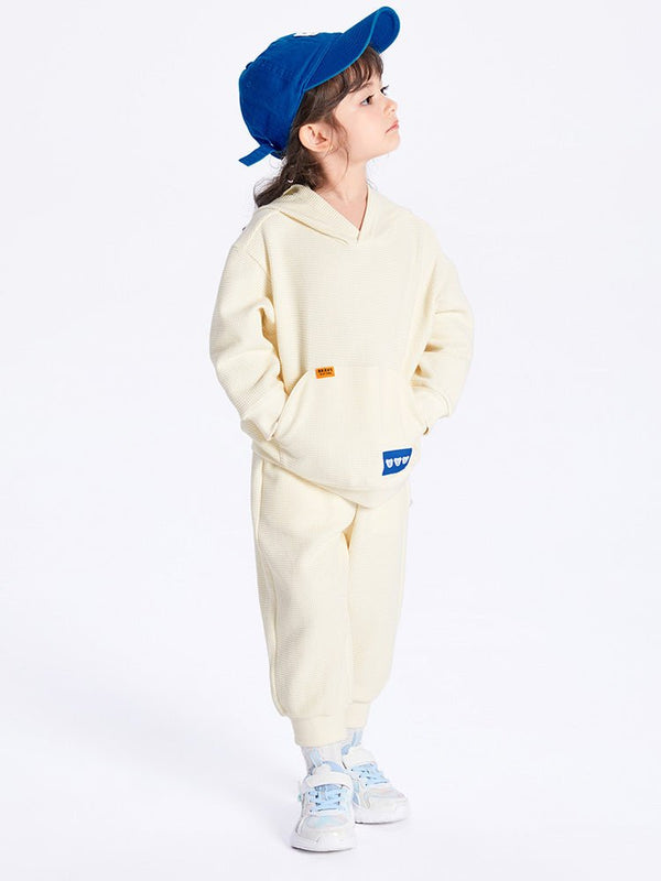 【線上專享】 balabala 童裝幼童中性彈力華夫格針織長袖套裝 2-8歲 - balabala