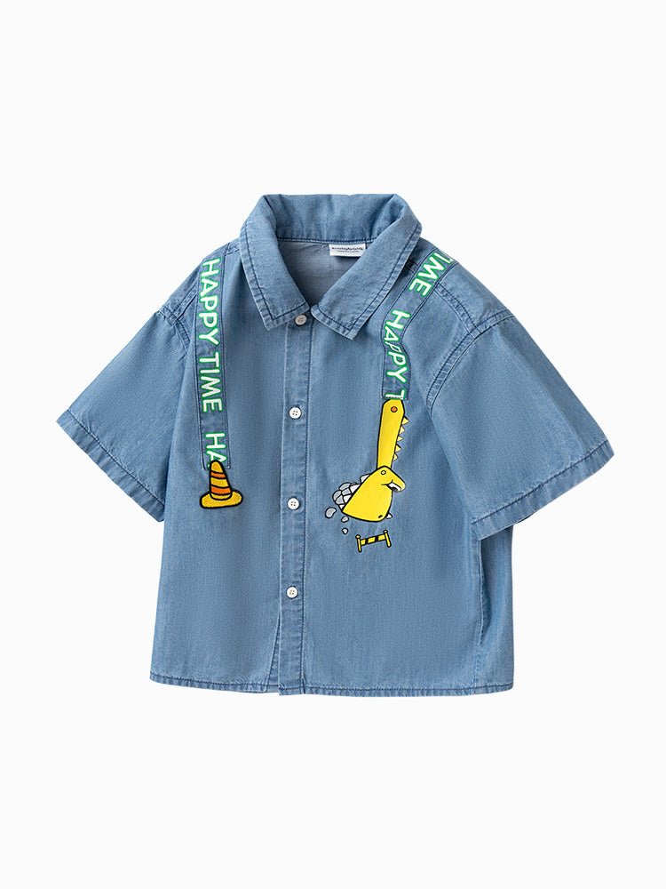 balabala 男幼童字母男幼童襯衫 2-8嵗 - balabala