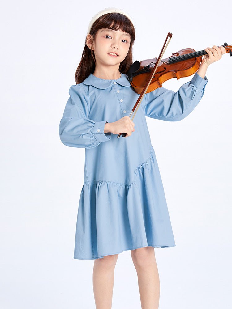 【線上專享】 balabala 童裝幼童女梭織連衣裙 2-8歲 - balabala