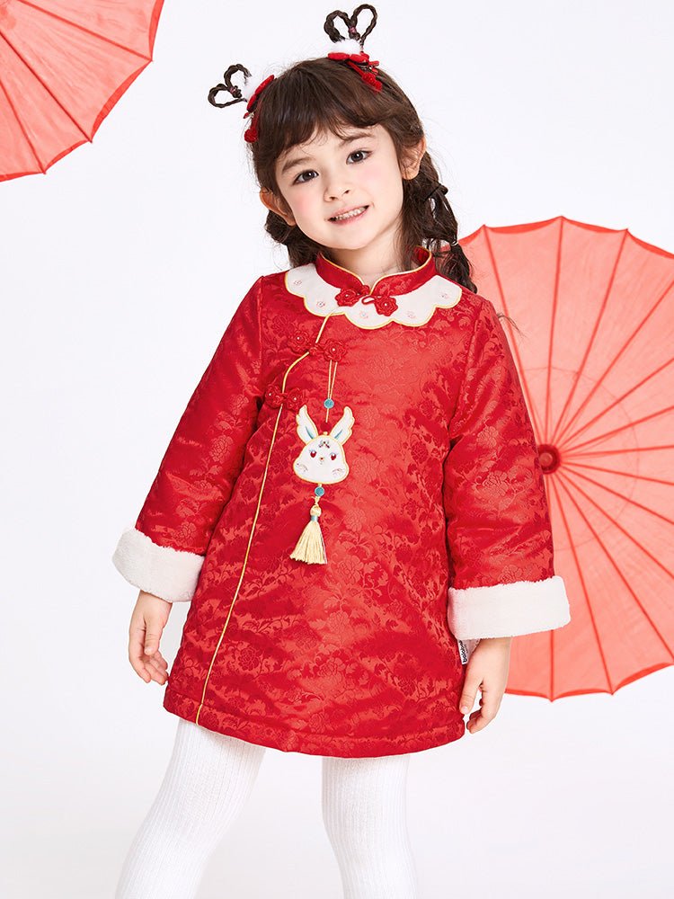 【線上專享】 balabala 童裝幼童女提花提花梭織連衣裙 2-8歲 - balabala