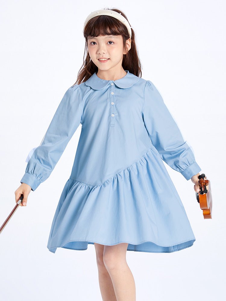 【線上專享】 balabala 童裝幼童女梭織連衣裙 2-8歲 - balabala